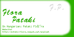 flora pataki business card